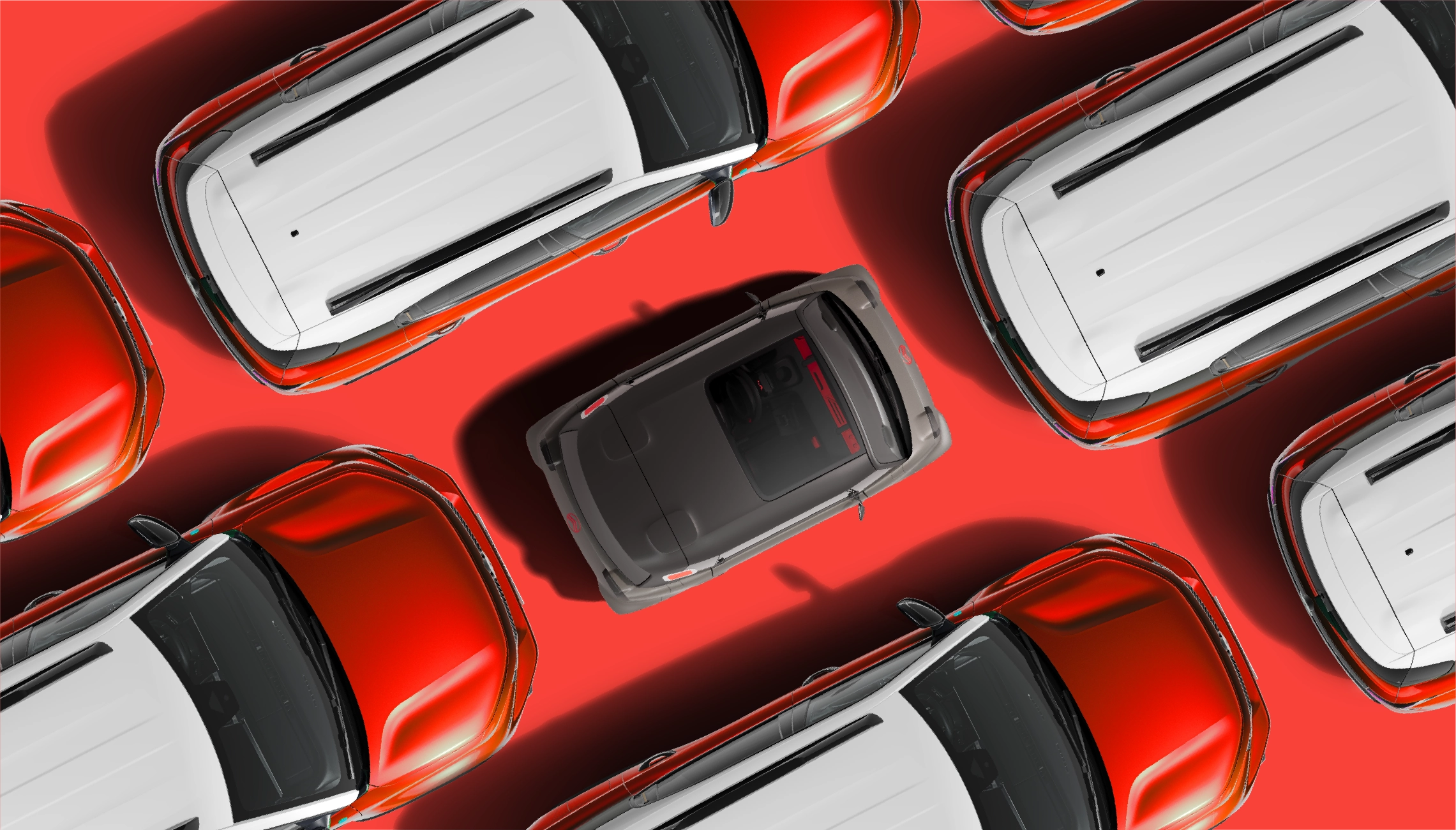 Vista dall’alto di Citroën Ami che mette in evidenza un design elettrico compatto, sicuro e affidabile, pensato per muoversi con libertà in città.